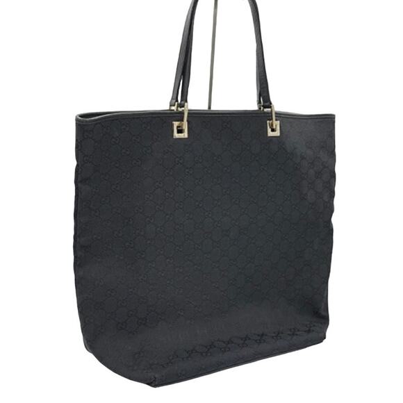 GUCCI GG Canvas Tote*Black Excellent Pre-loved Condition! Perfect for EVERY DAY! - Picture 6 of 16